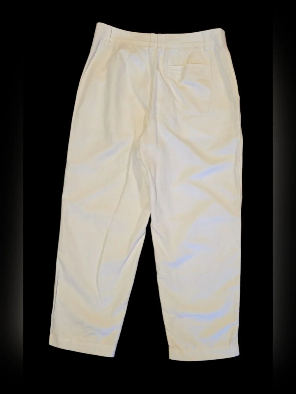 Banana Republic Ecru Cream Fatigue Baker Trousers Size 12L
